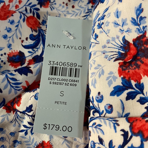 Ann Taylor Petite Floral Ruffle Sleeve Maxi Dress New - Picture 5 of 5
